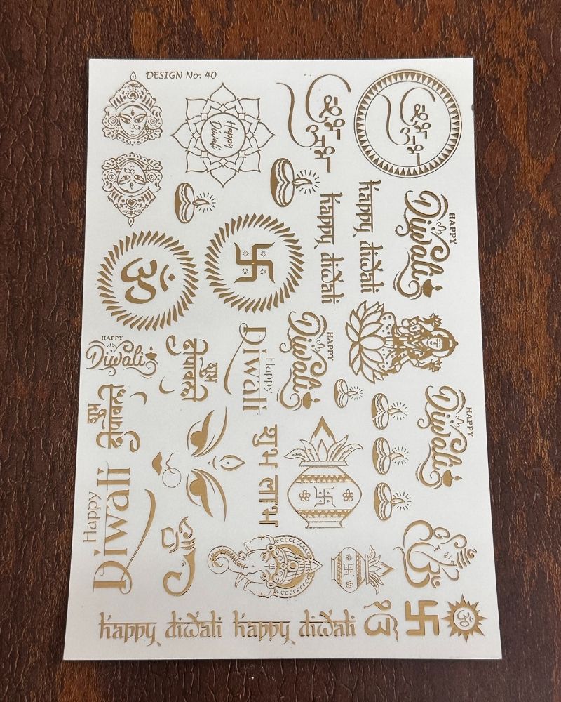 Embossed Sticker 040