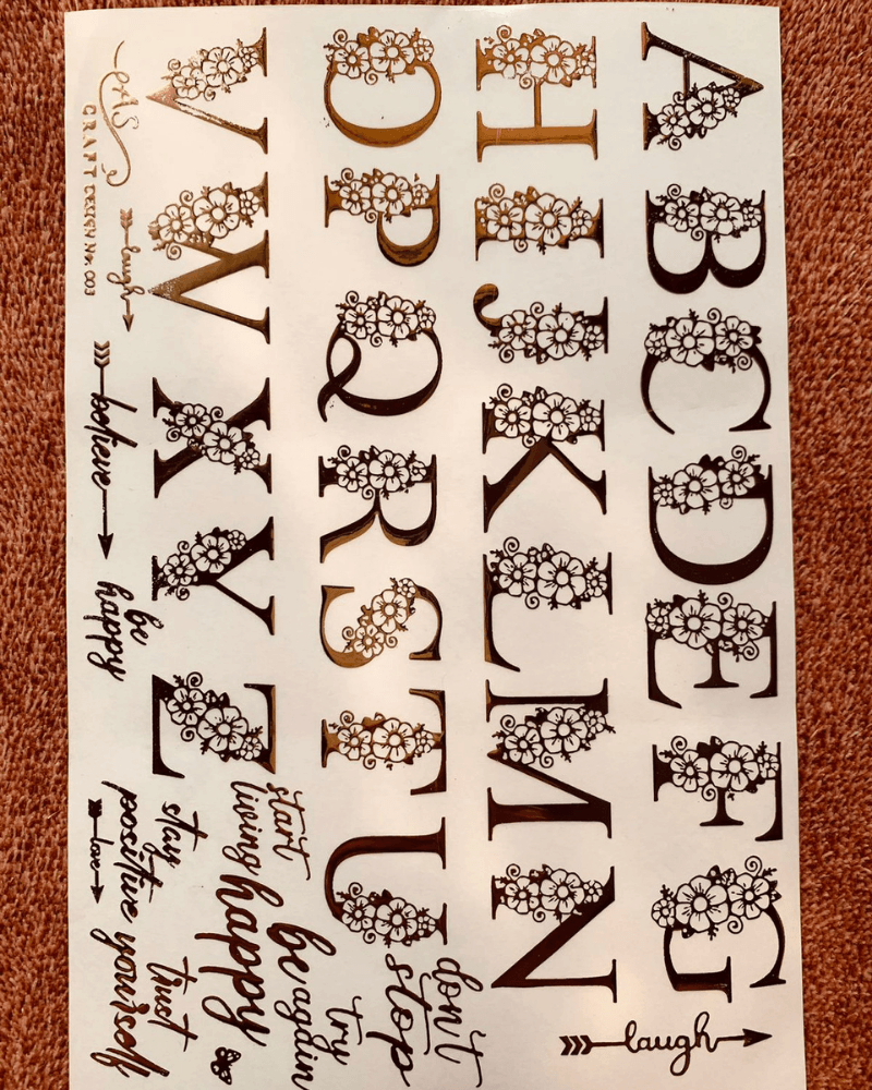 Embossed Sticker 003