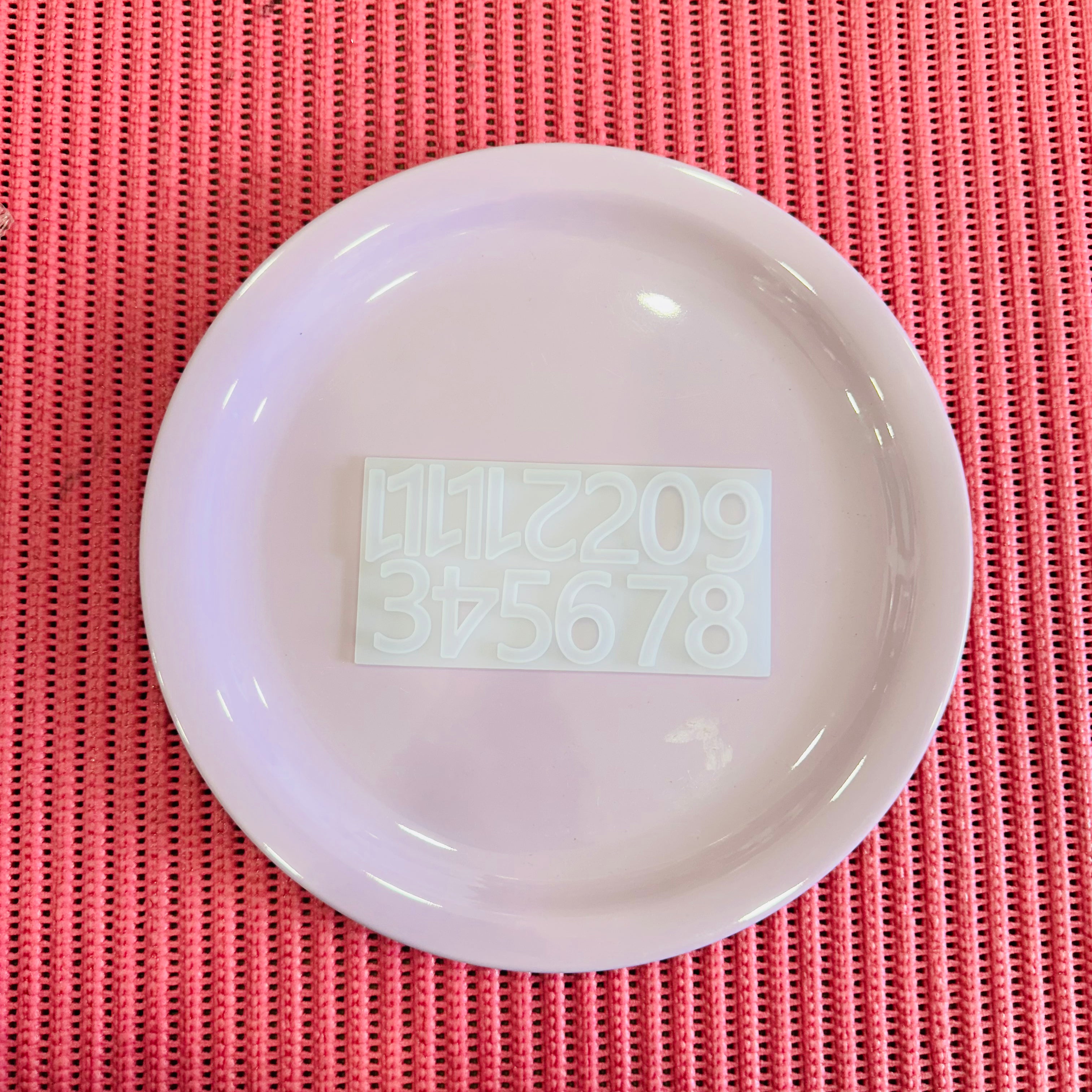 Number for clock dial mould