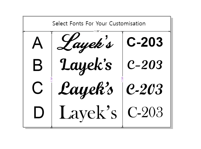 Golden Acrylic Cutout