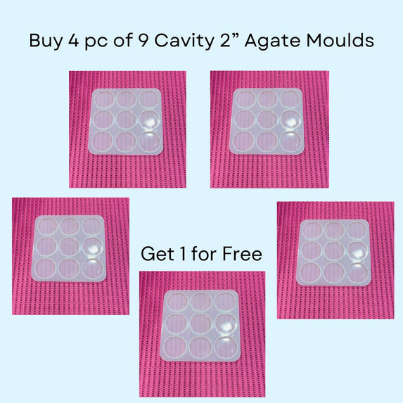 9 Cavity 2” Agate Mould Combo