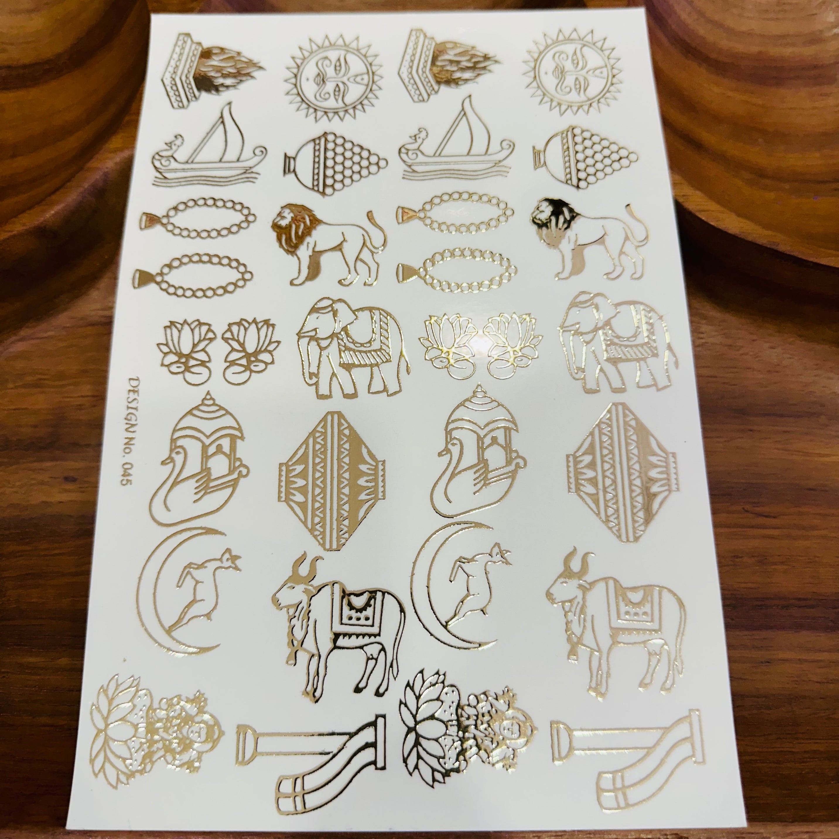 Embossed Sticker - 045