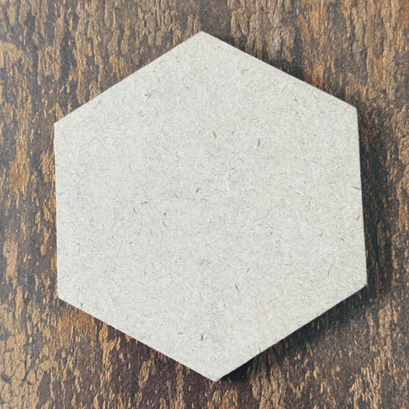 3" MDF Hexagon Coaster