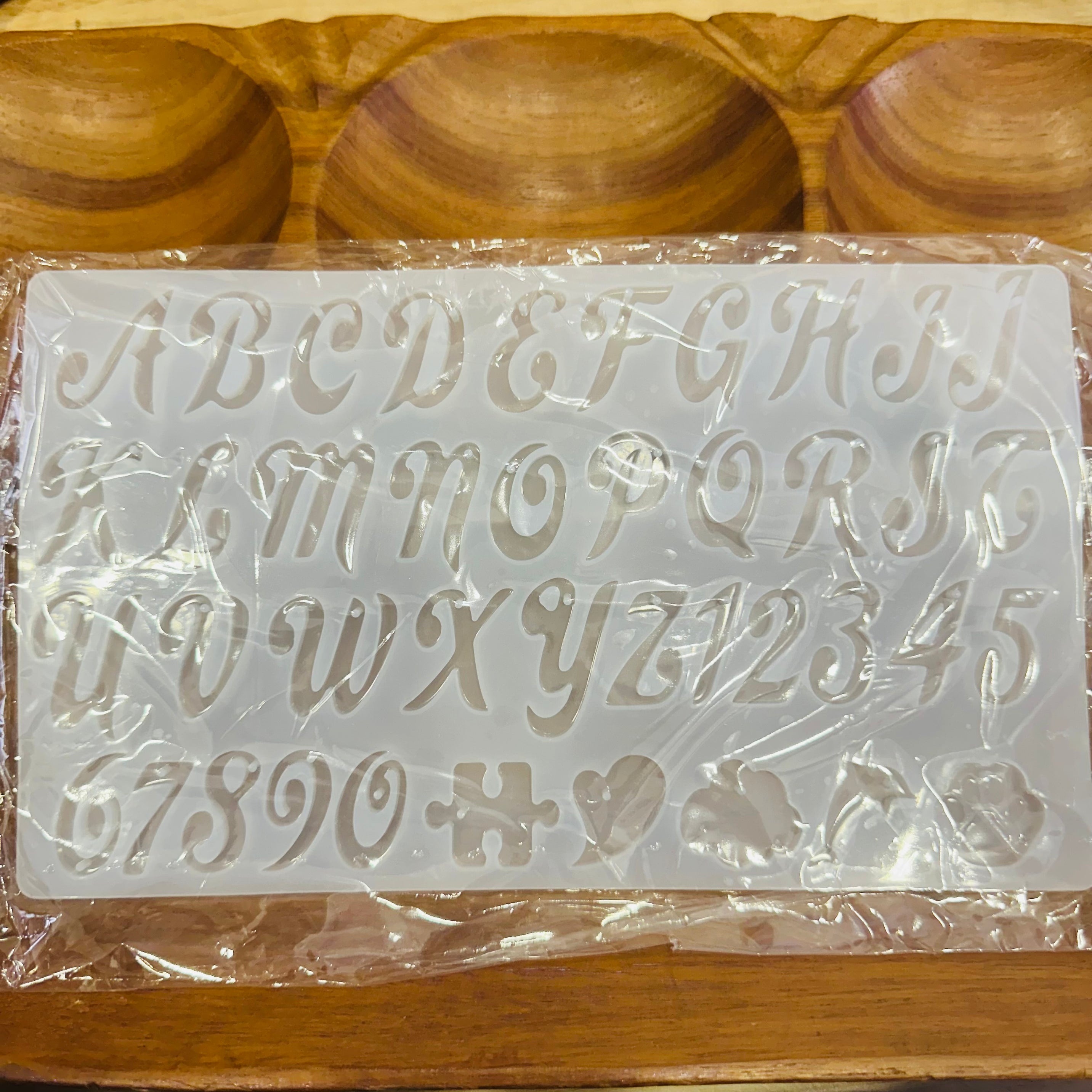 Cursive ABCD Mould