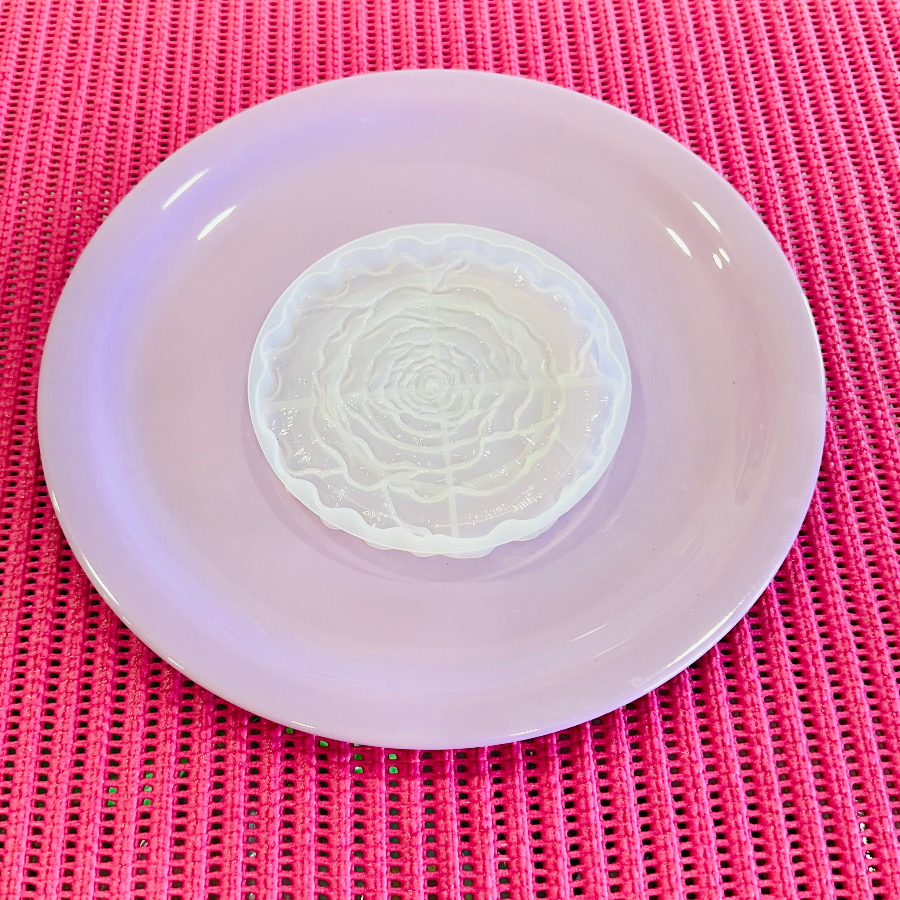 Rose Flower Coaster Mould