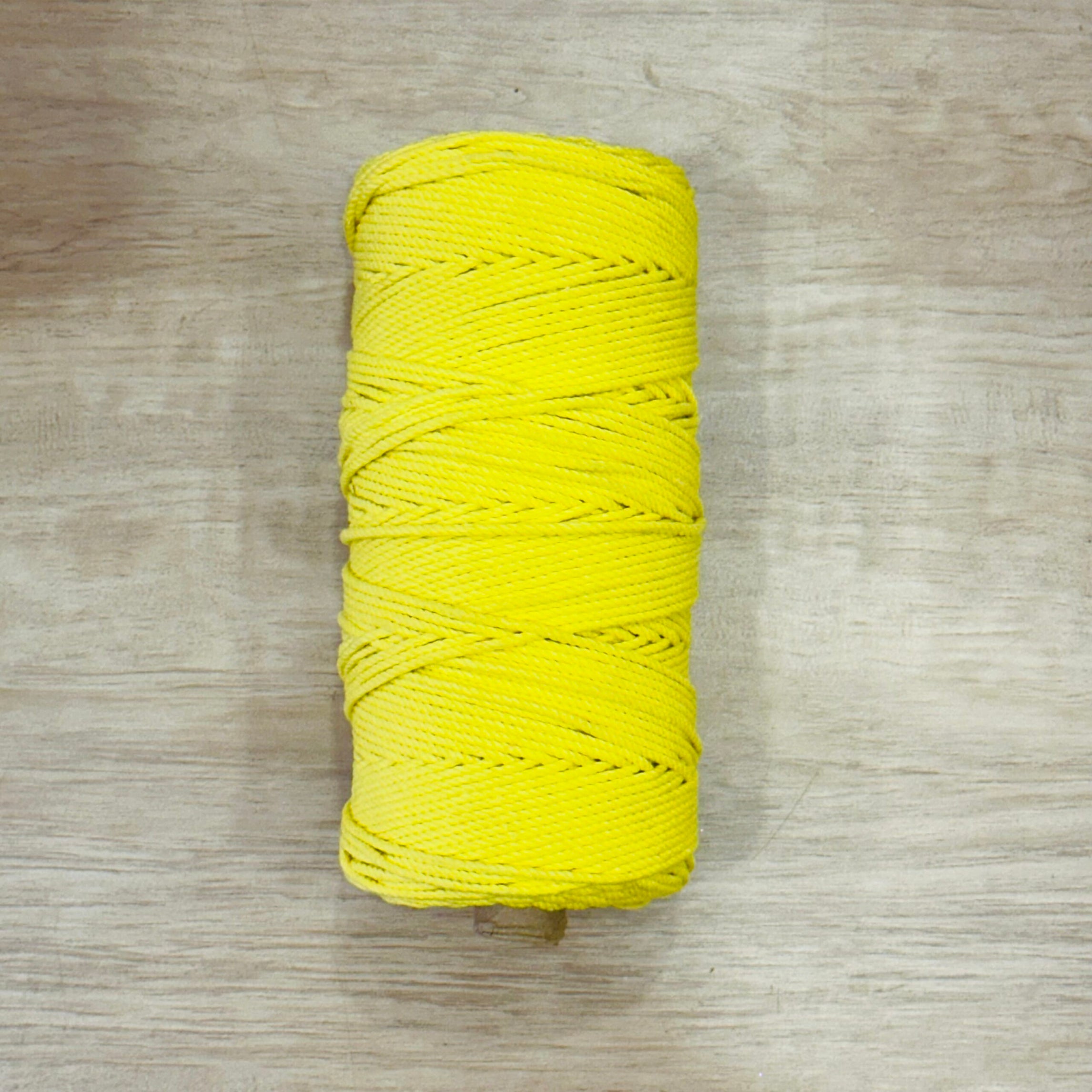 3 mm yellow Macrame thread