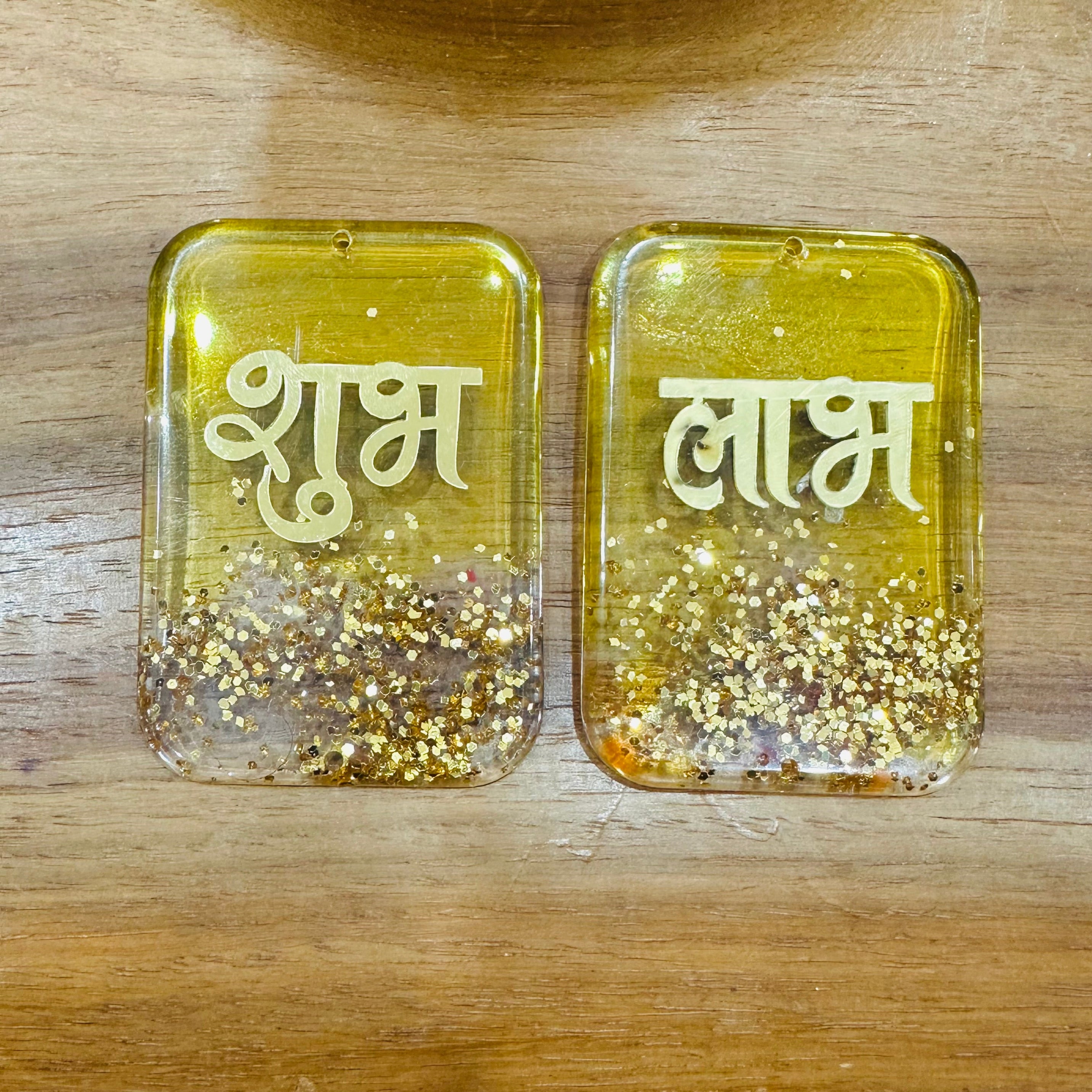 Yellow Rectangle Shubh Labh