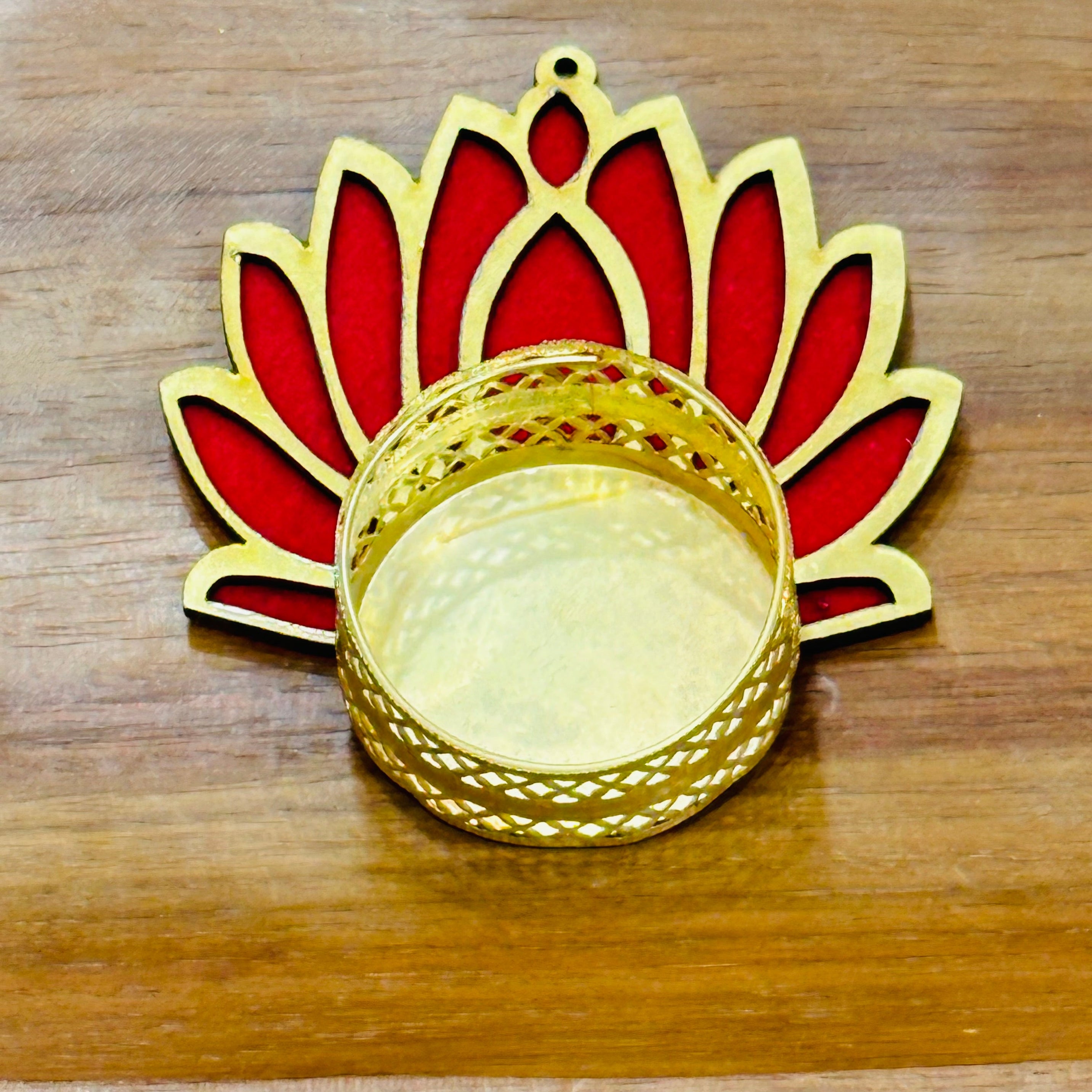 DIY Lotus Diya Holder