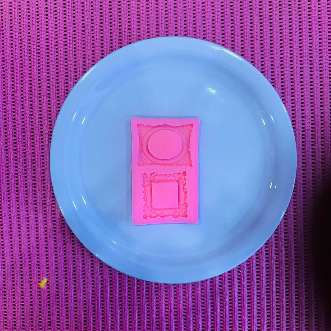 2 Cavity Mirror Frame Pink Mould