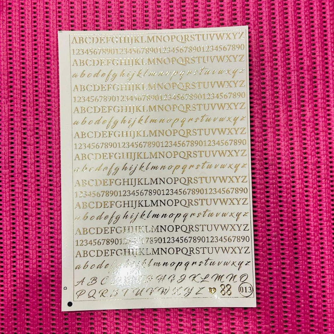 Embossed Sheet N13