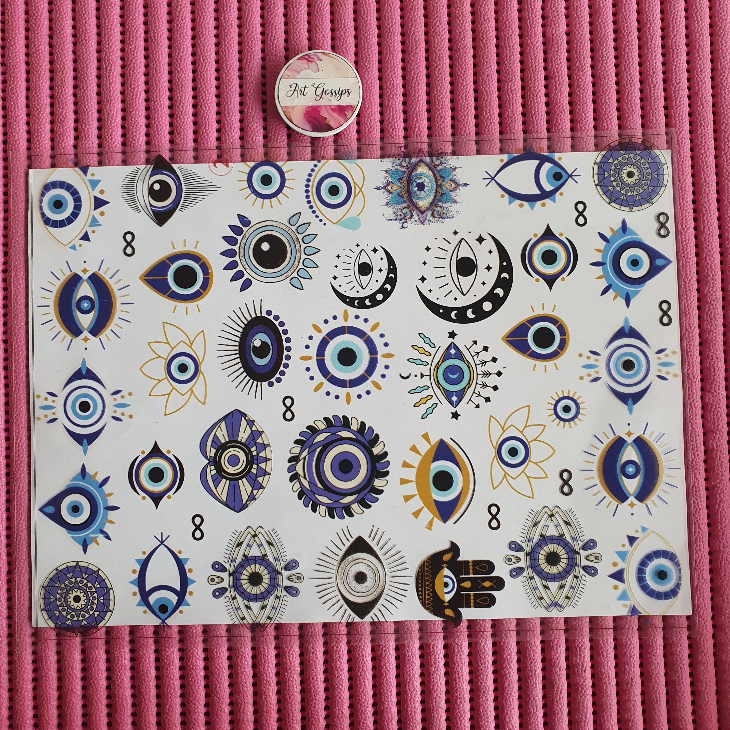 insert sheet Evil eye