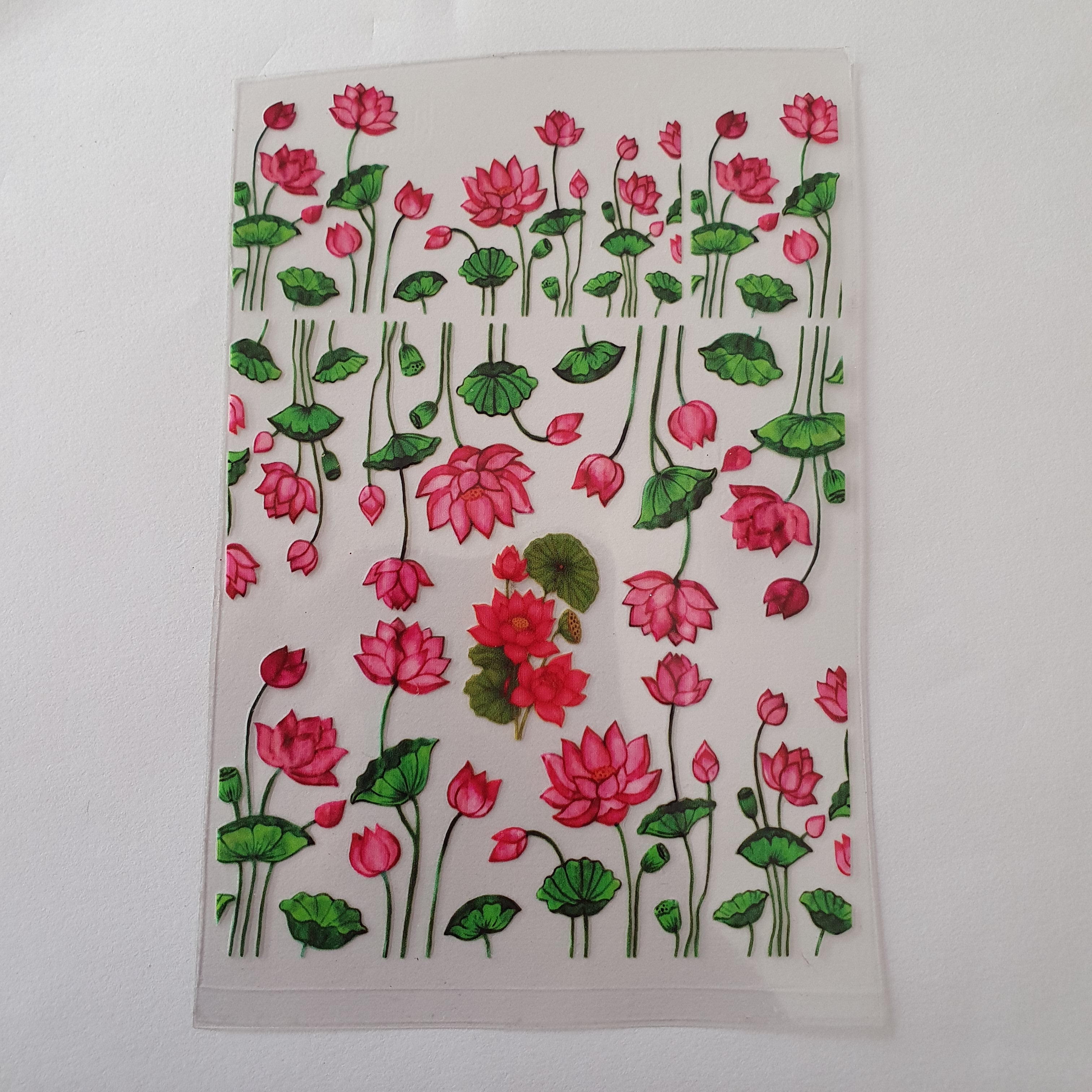 Lotus Dtf Stickers