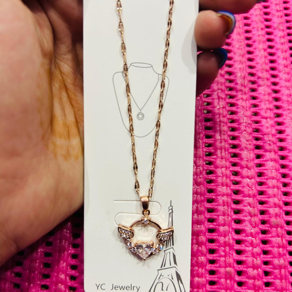 Anti-tarnish Pendant Set -25R2