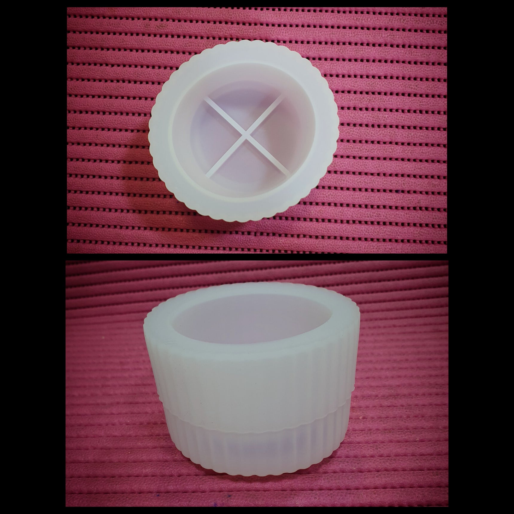 Silicon Stripped Jar Mould