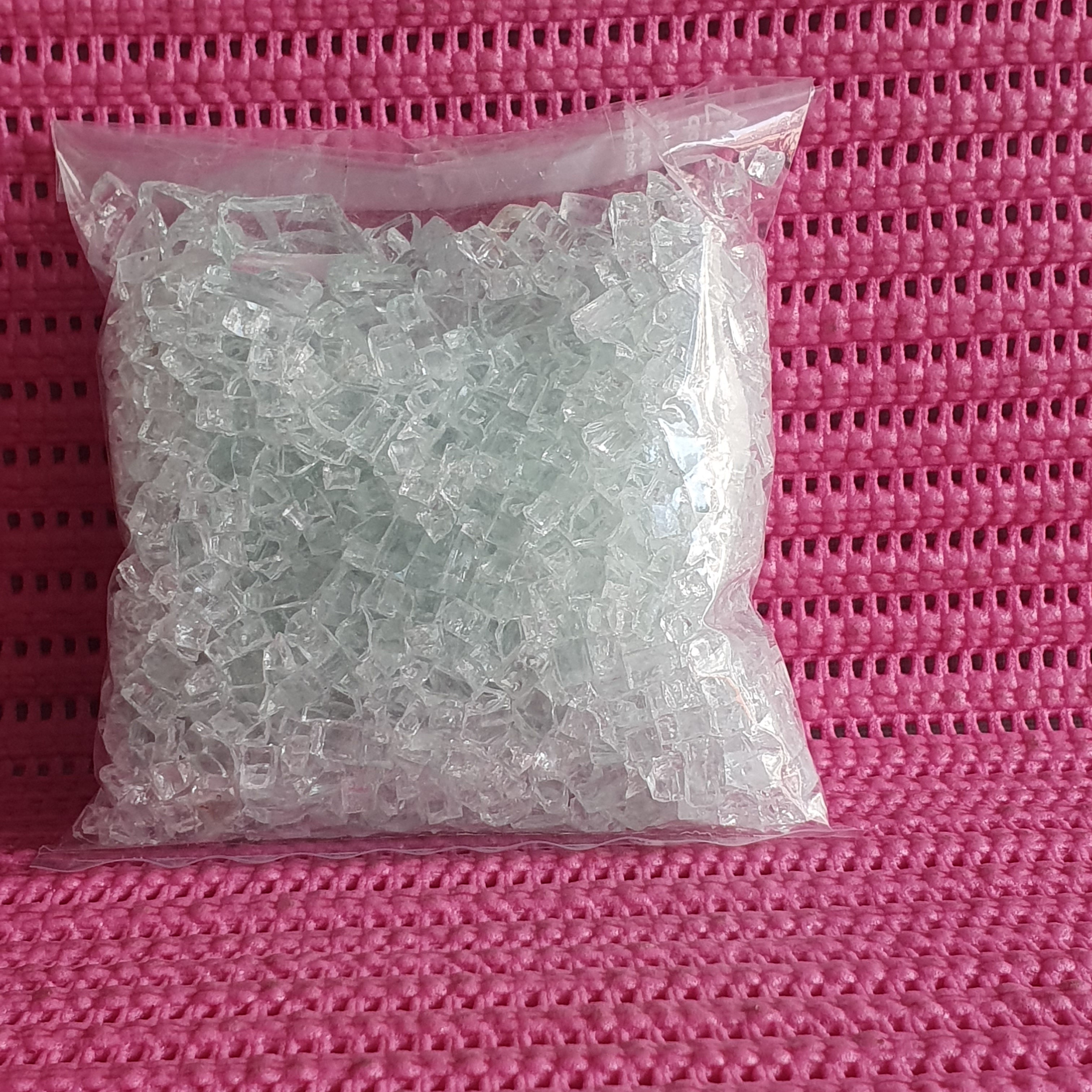 Transparent glass stone 500g