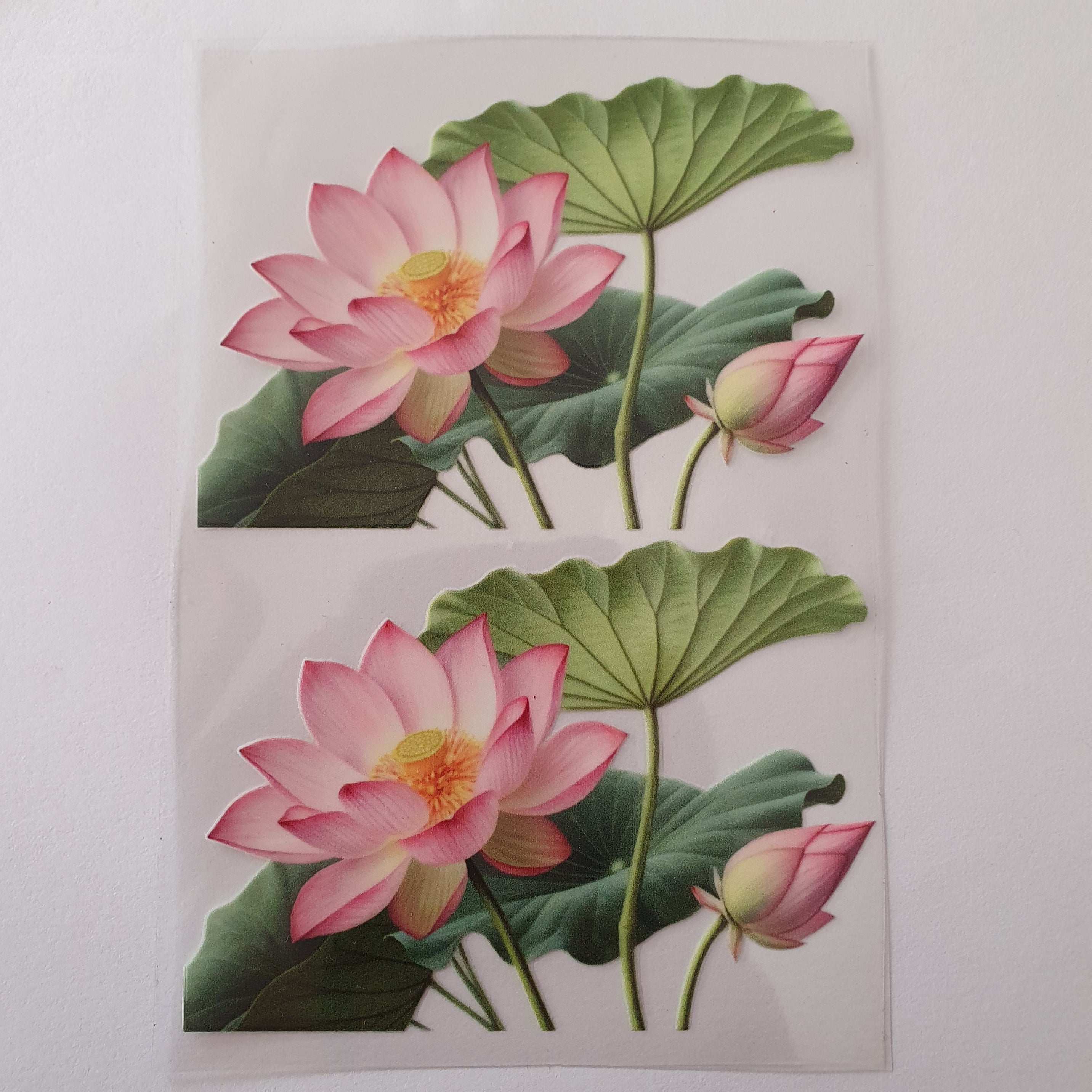 Lotus flower Dtf Stickers