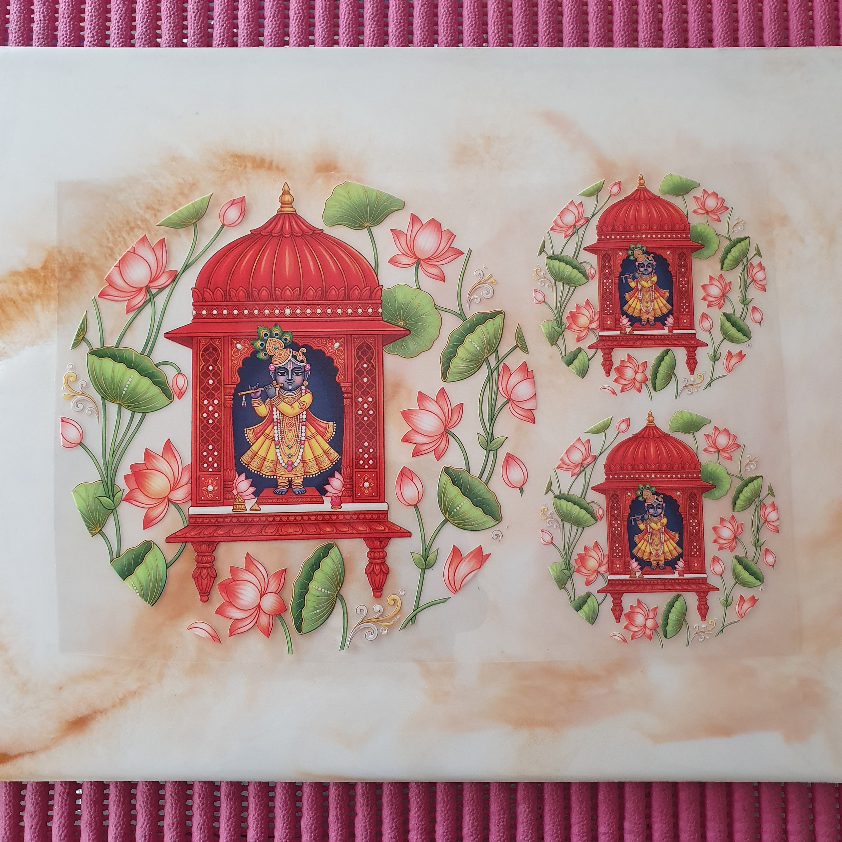 Pichwai-style Shrinathji Dtf Stickers