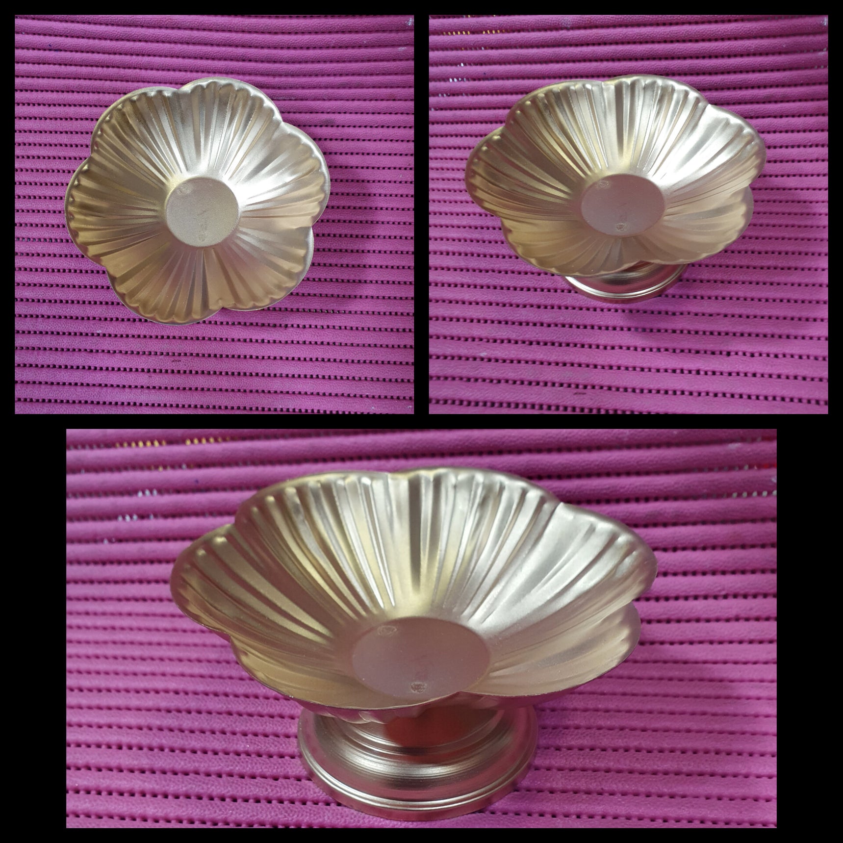 flower-Shaped Urli Candle Holder