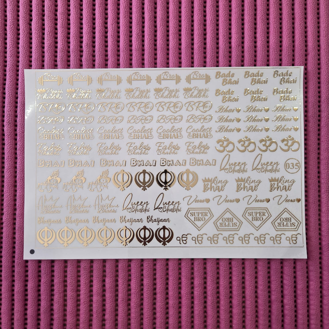 Embossed Sheet A-035