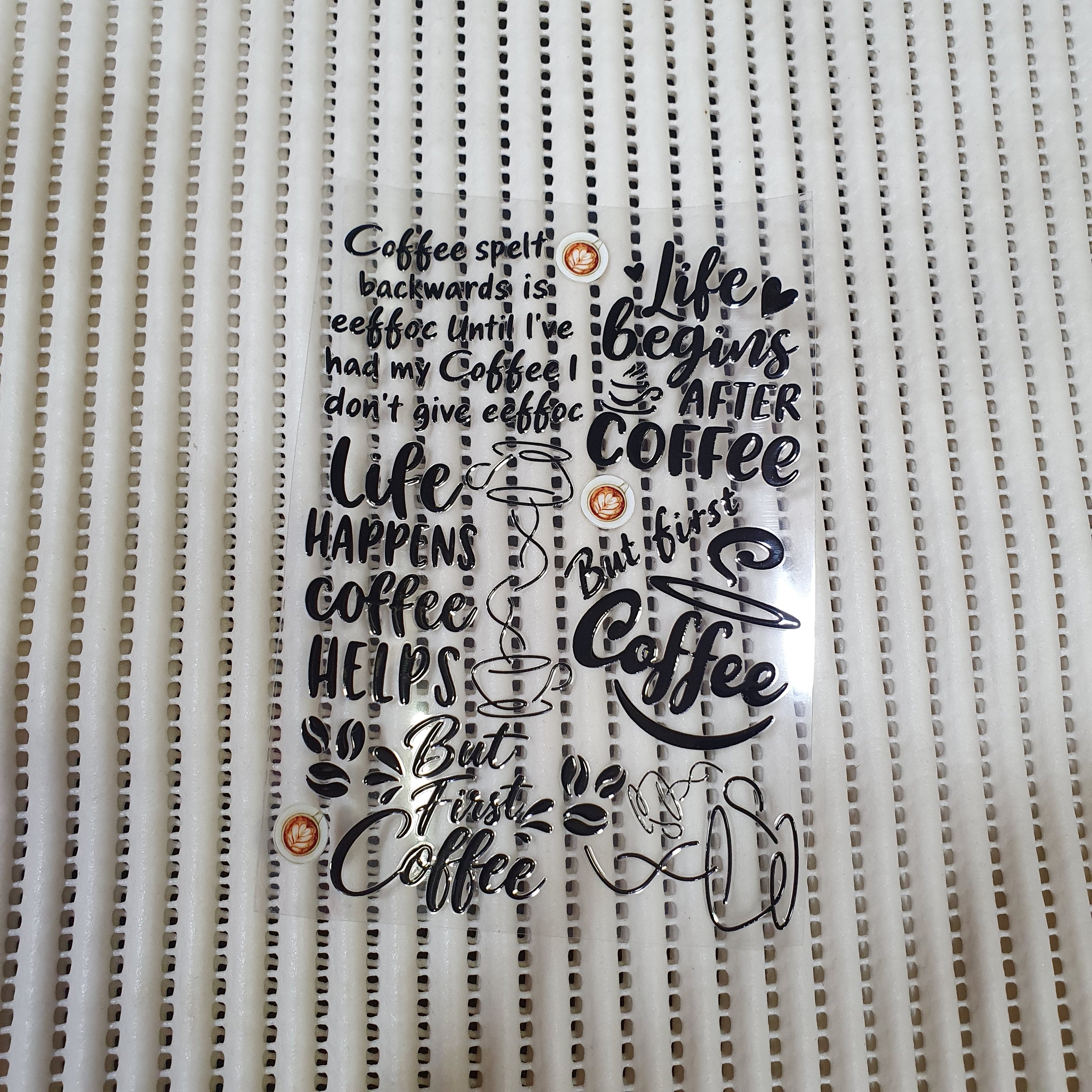 Coffee Dtf stickers