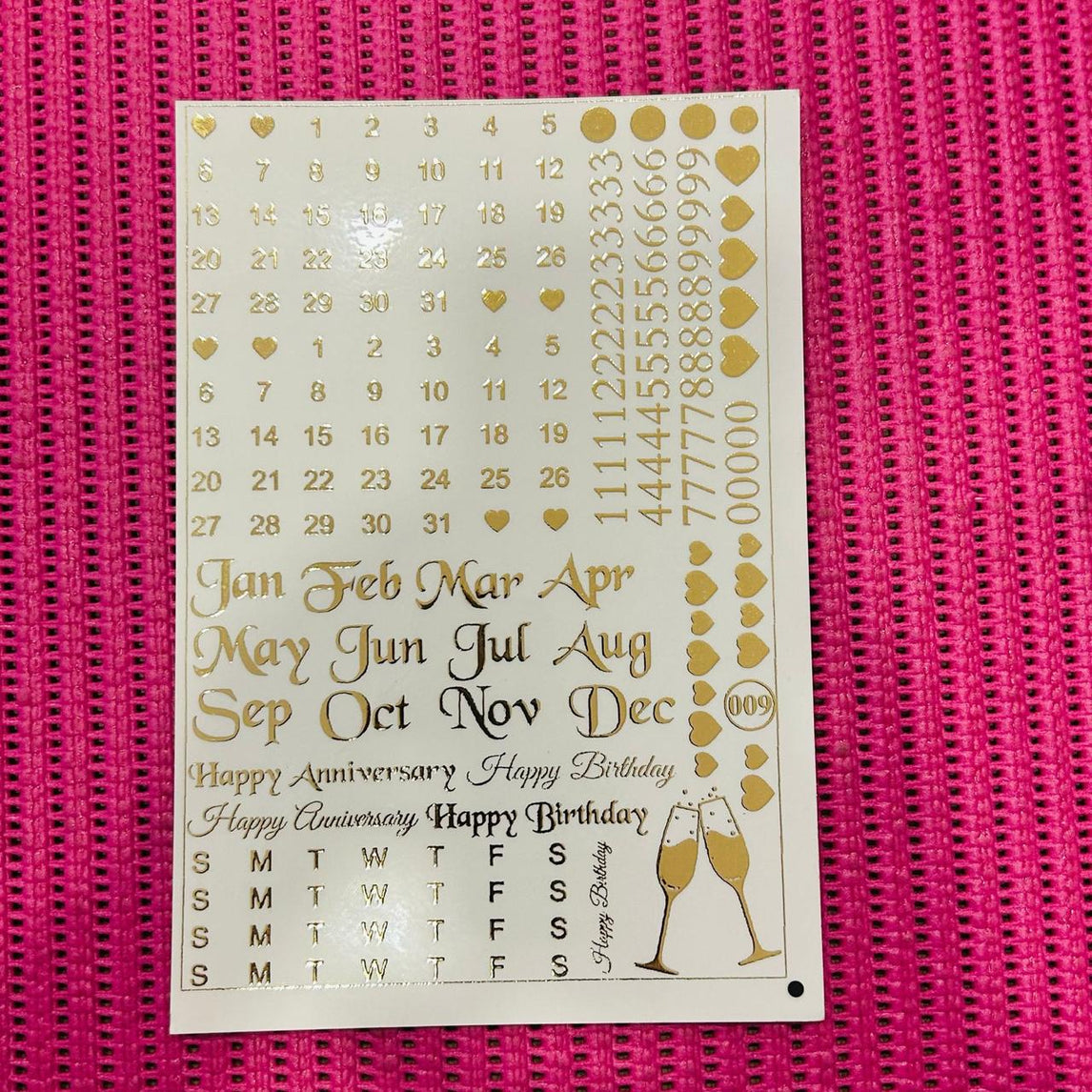 Embossed Sheet N009