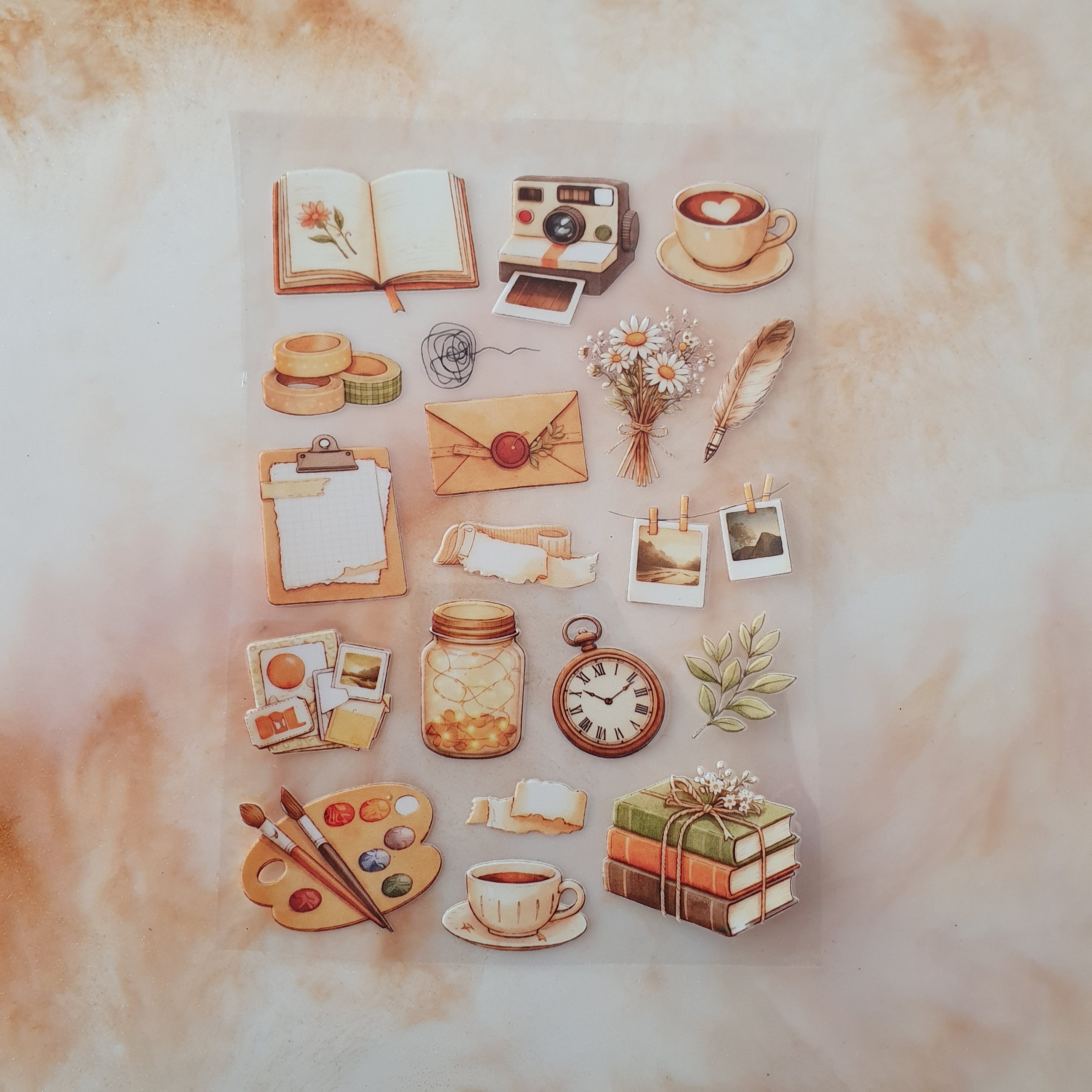 Vintage Aesthetic Journal Dtf Stickers