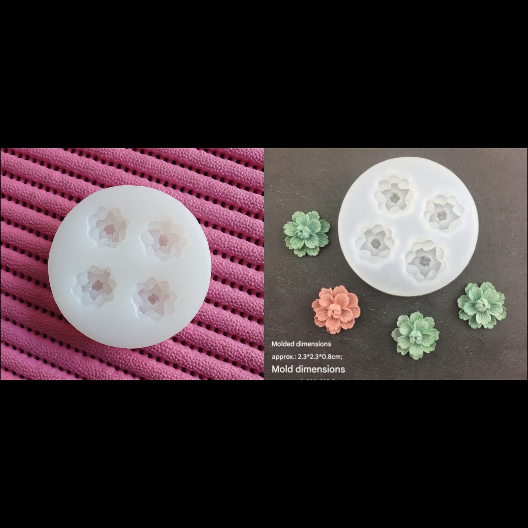 Cherry blossom flower candle handmade mould