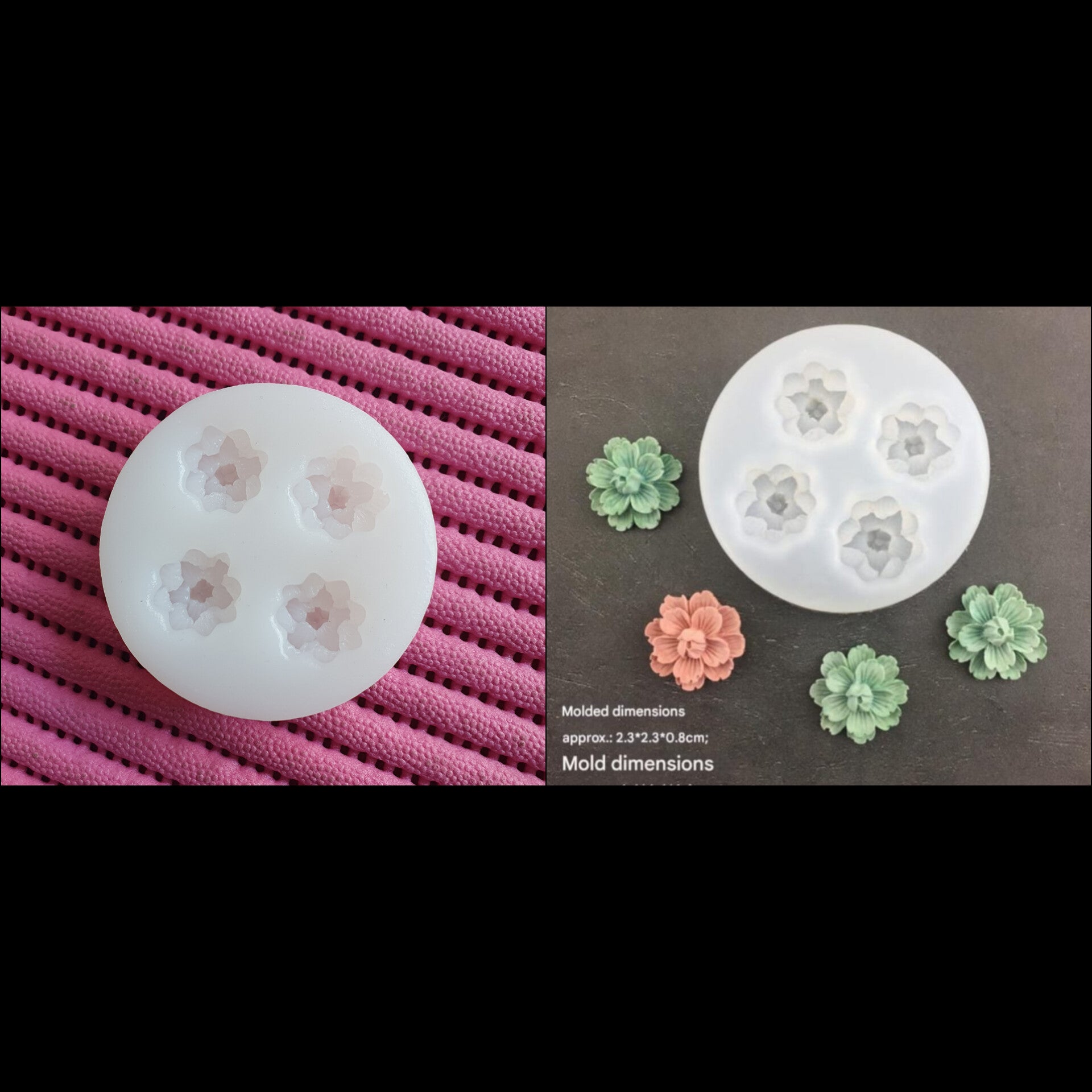 Cherry blossom flower candle handmade mould