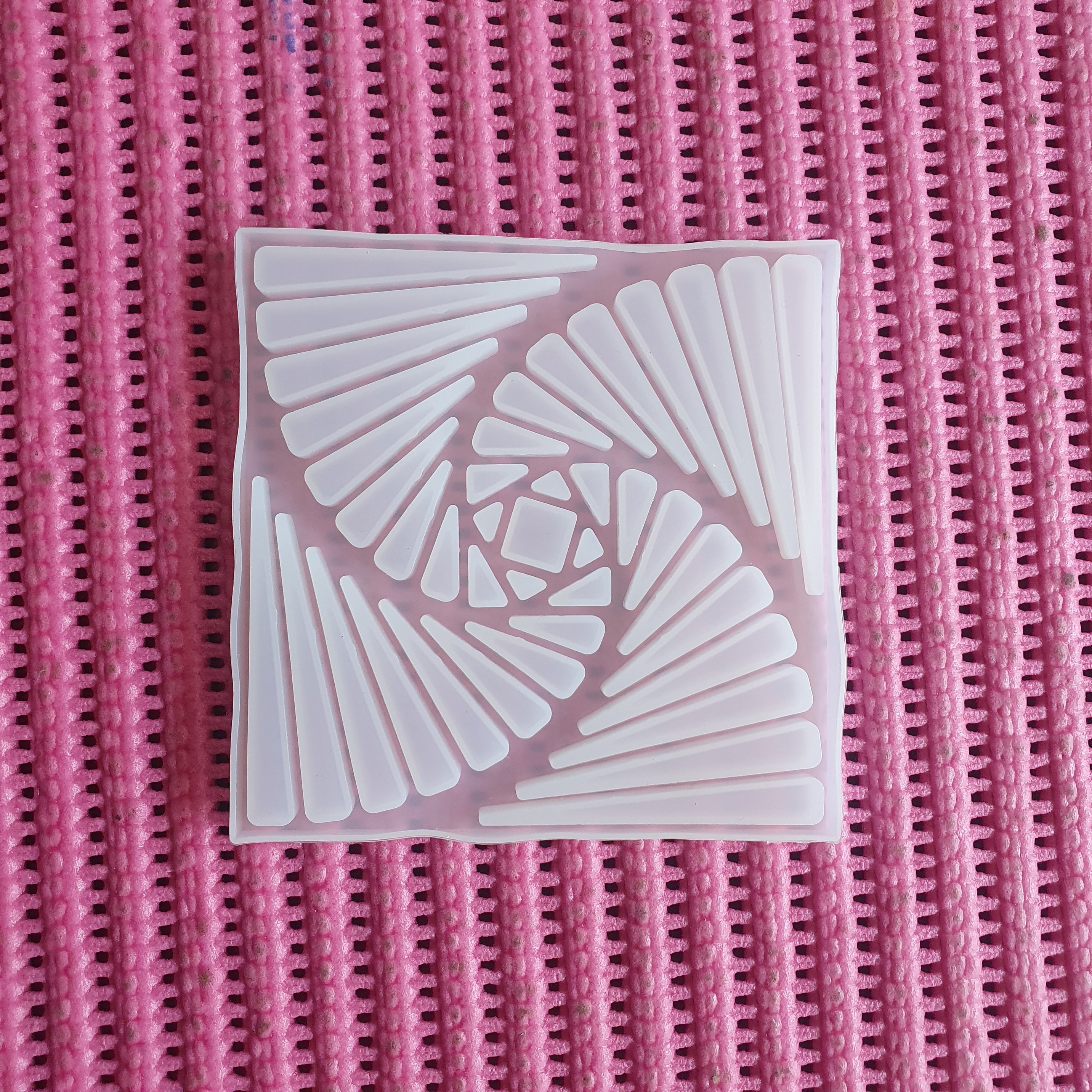 Square designer coaster mould