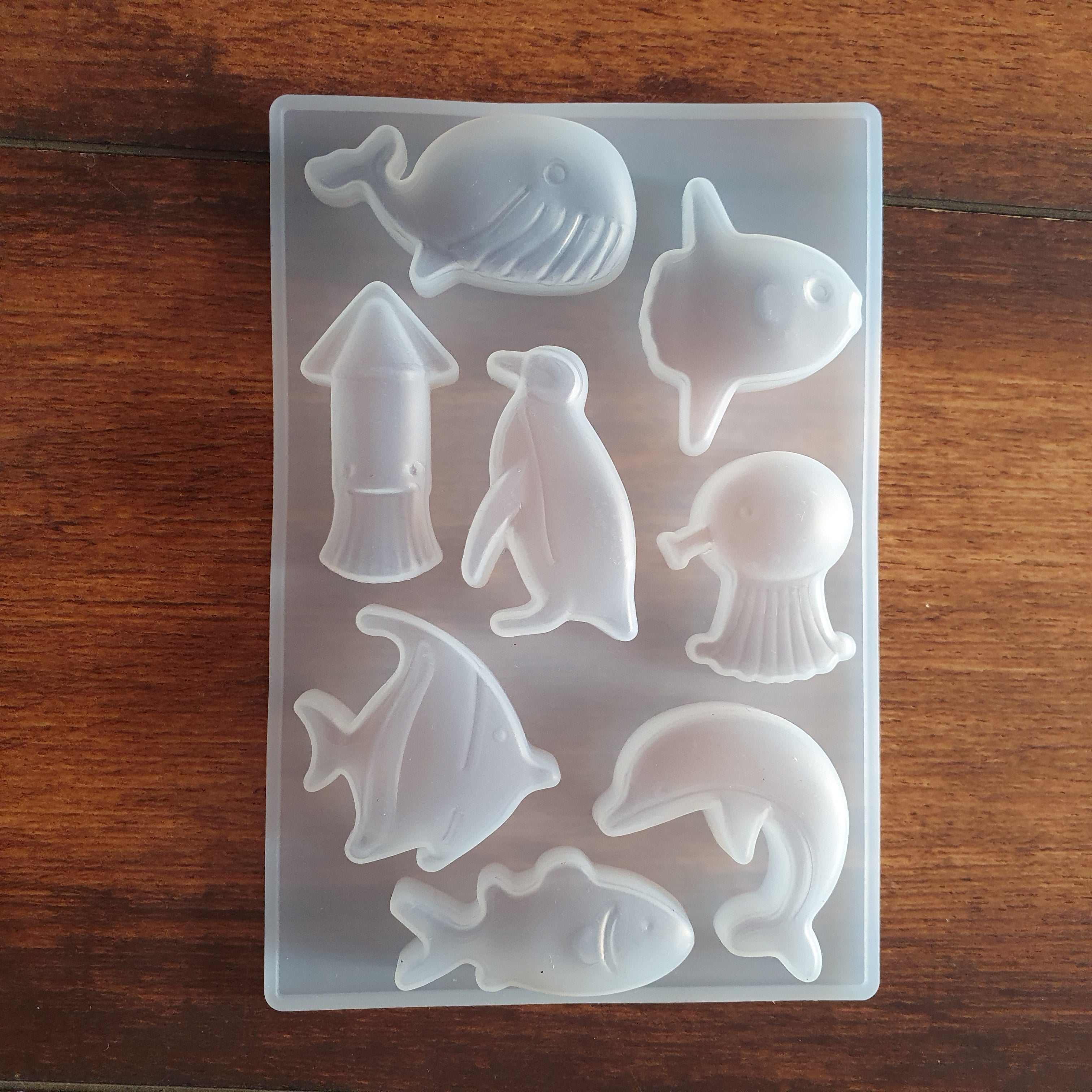 8 pcs sea animals mould