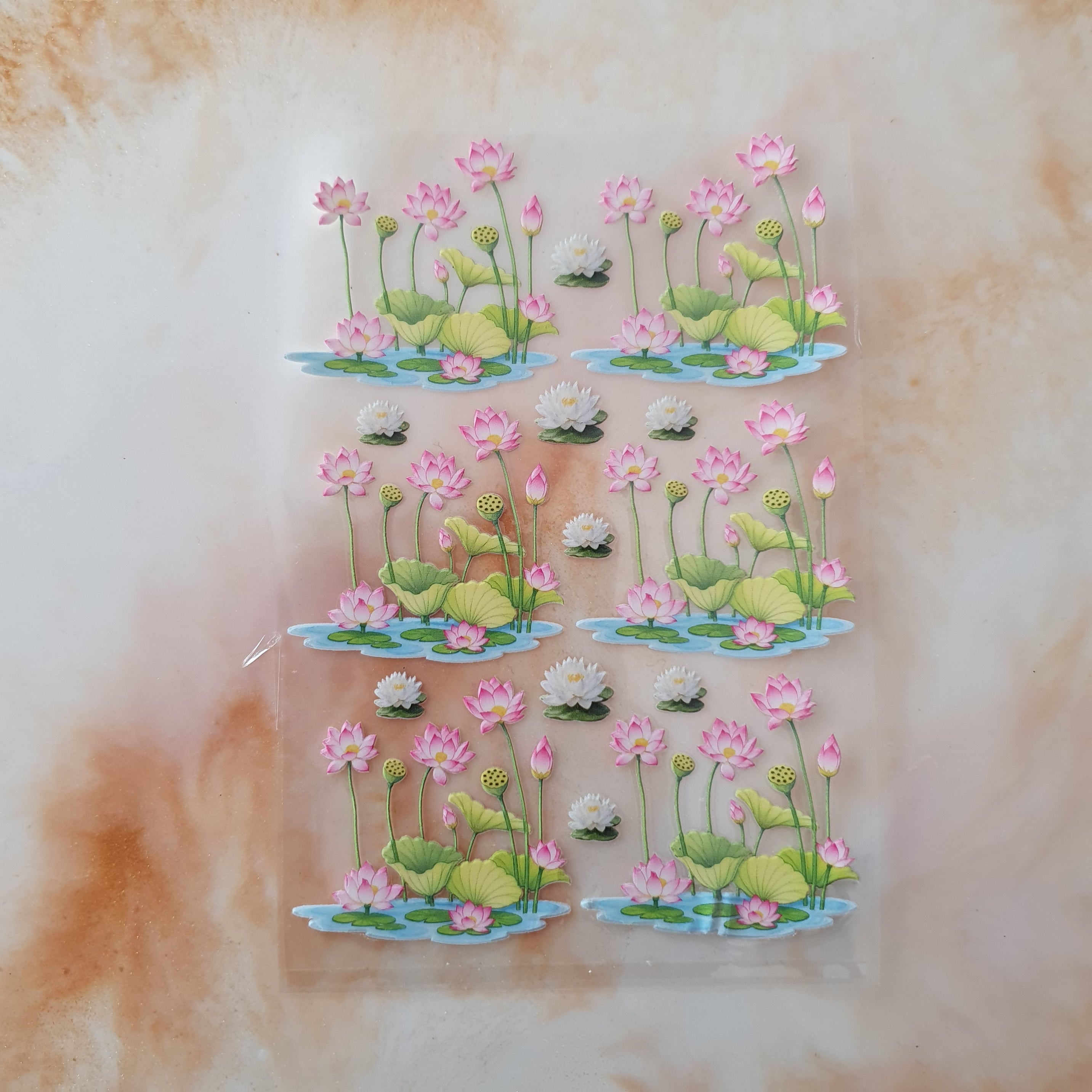 Lotus DTF Stickers