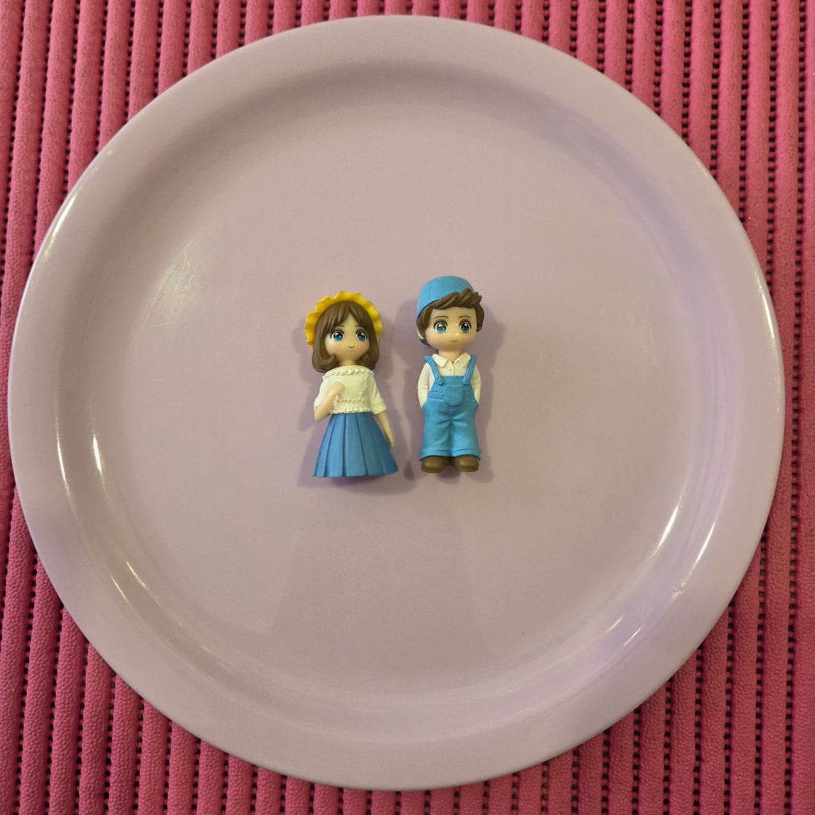 Blue Dress Spring Outing Couple