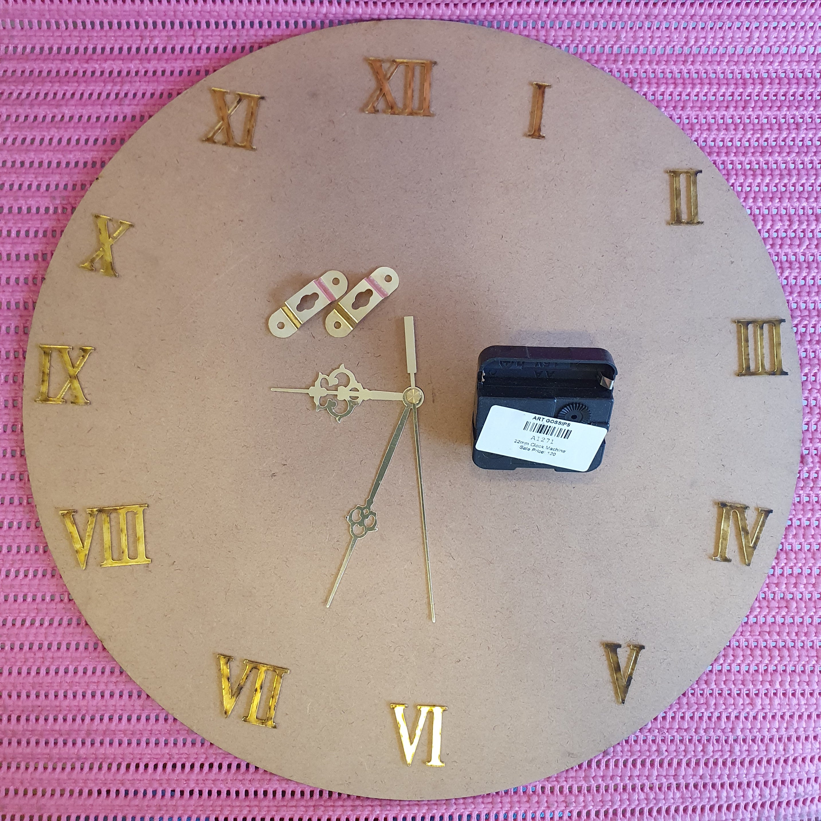 Clock set 12 inch