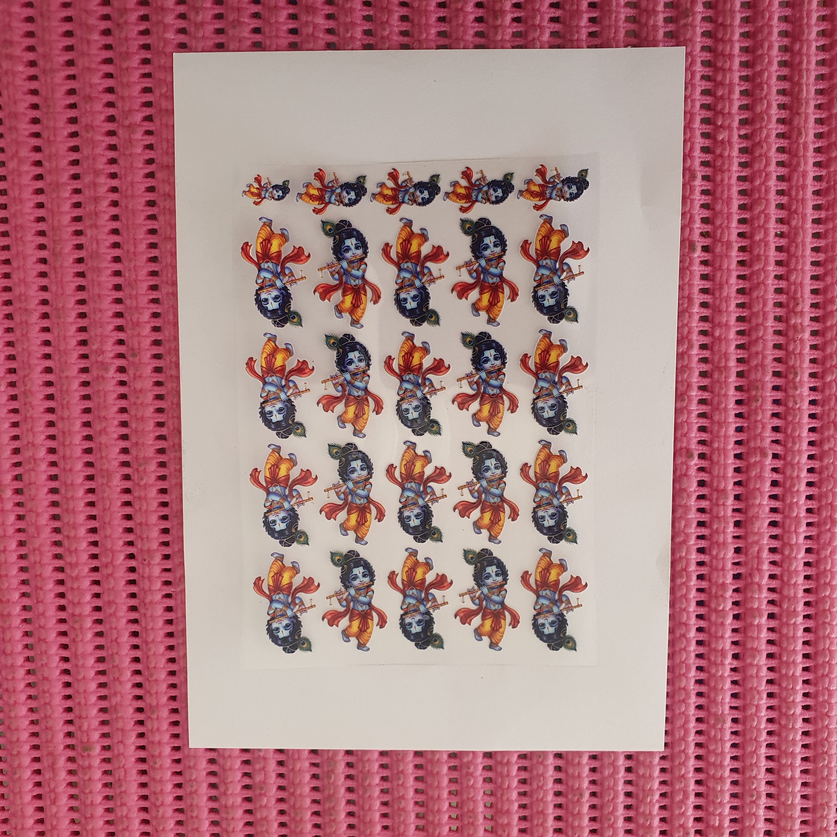 UV DTF Krishna stickers