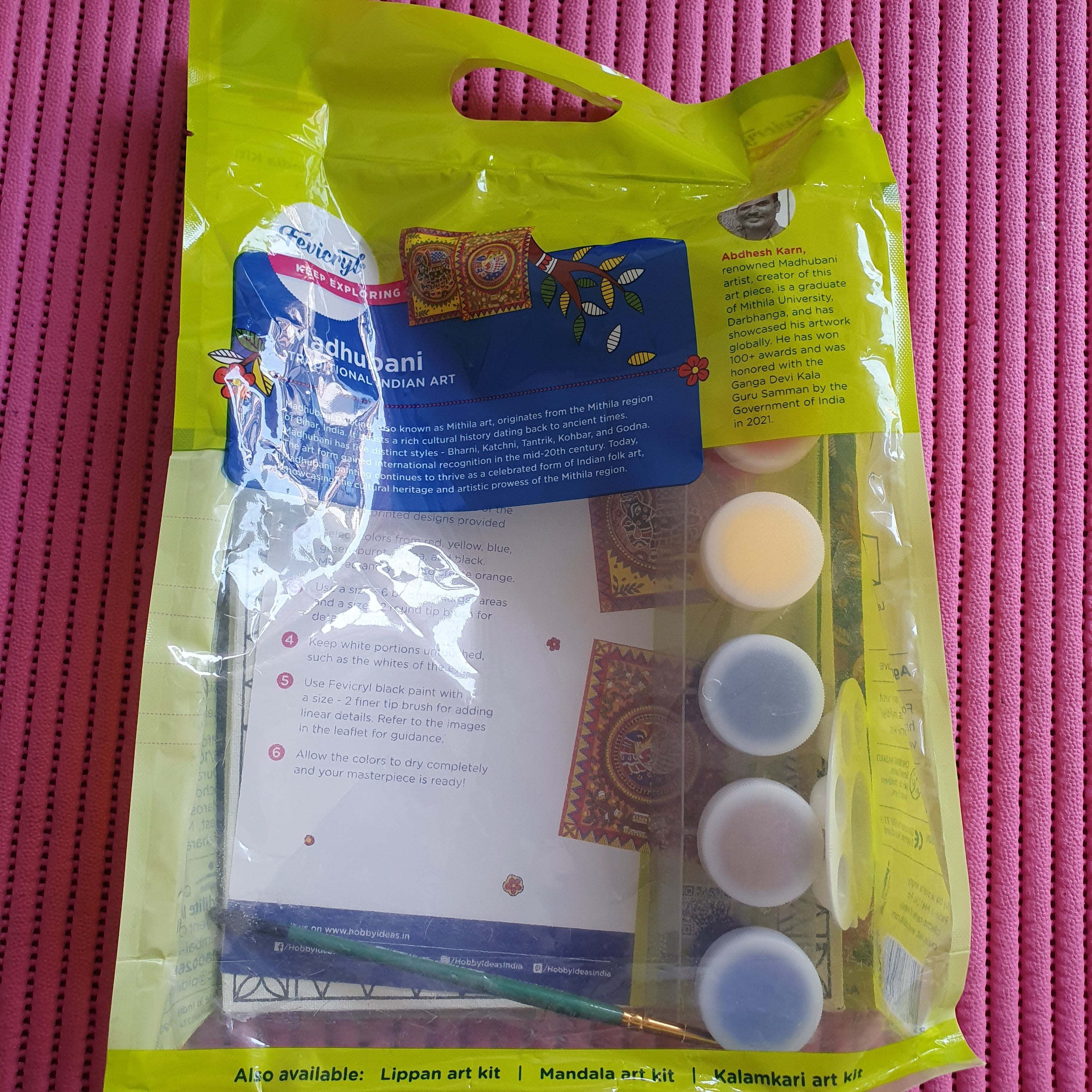 Madhubani Traditional Indian Art DIY KIT