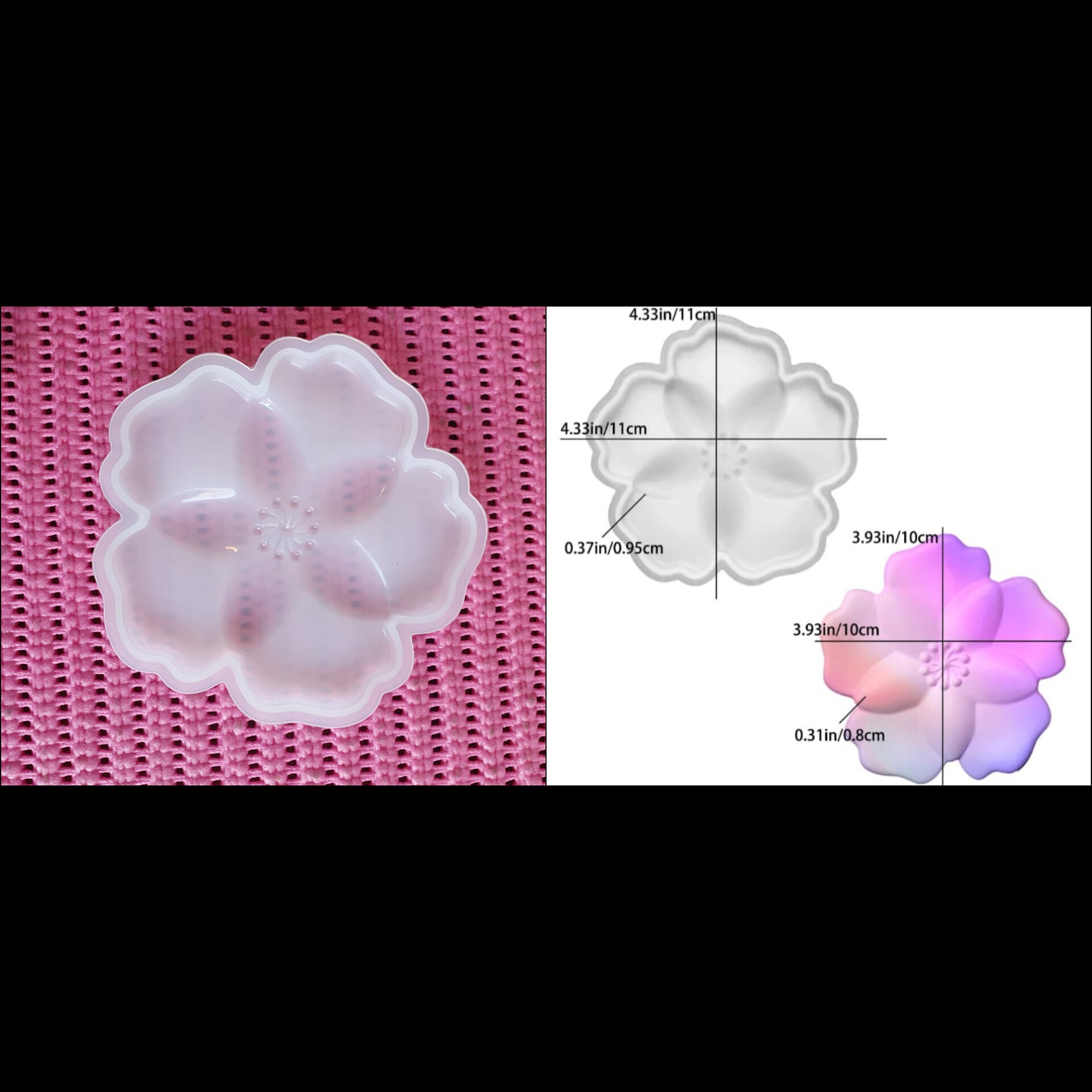Floral coaster mould