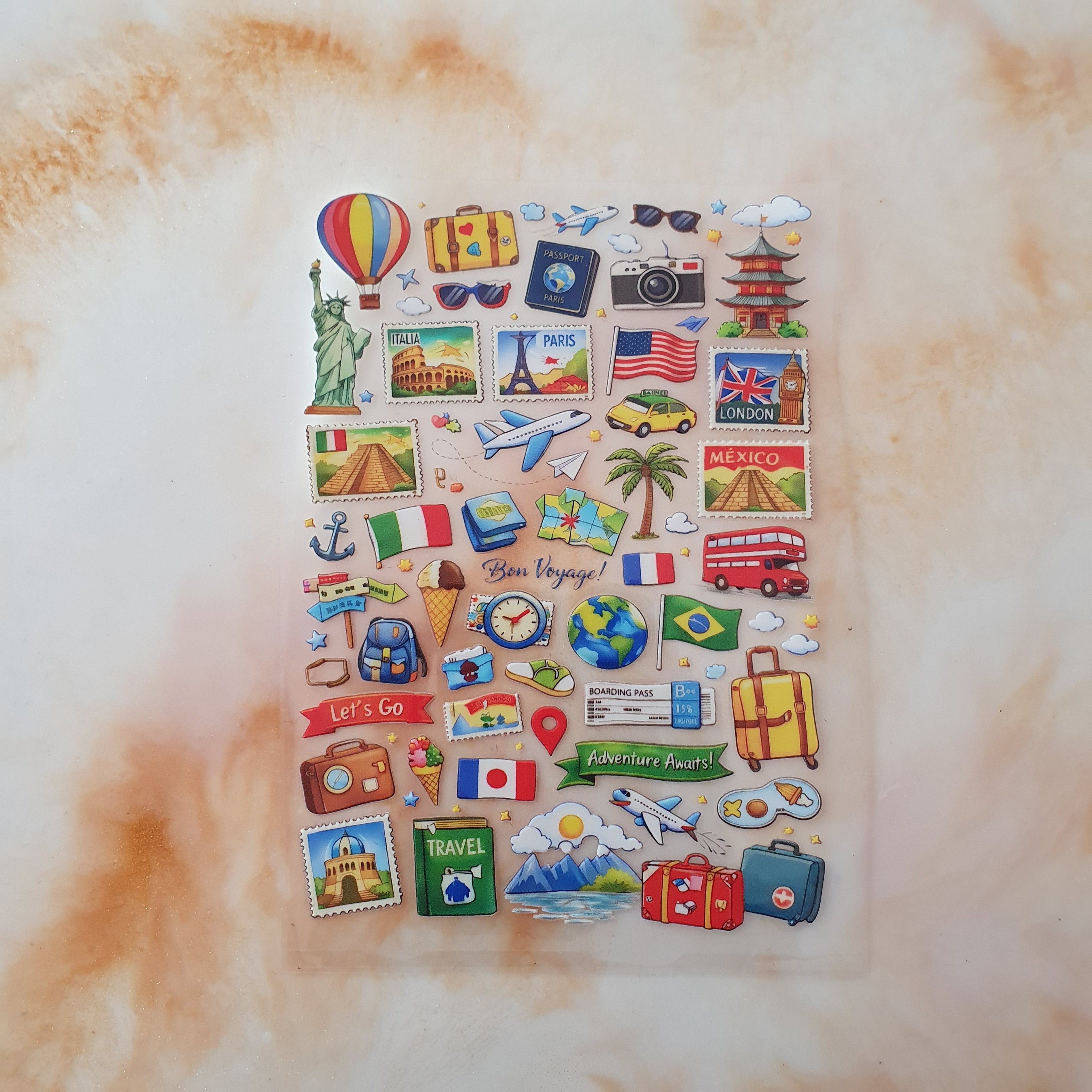 Travel-Themed Dtf Stickers
